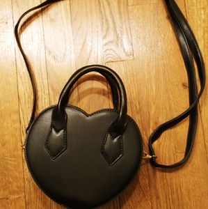 Black heart shaped purse